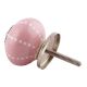 Pink Line Dotted Ceramic Dresser Knobs Online